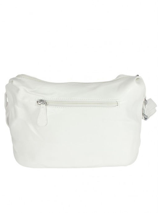 Сумка женская искусственная кожа Guecca-113, 1отд+карм/пер, плечевой ремень, белый SALE 264010 - Adelia фото 6