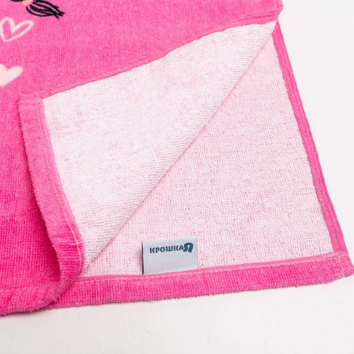 Полотенце-пончо детское махровое Крошка Я Принцесса 60х120см, 100% хлопок, 300гр/м2  фото 10