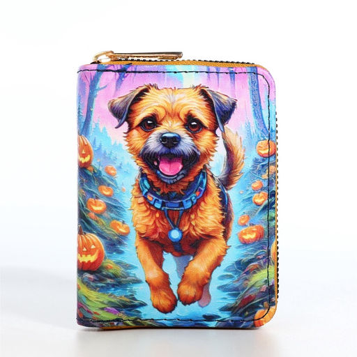 Кошелёк на молнии, синий, разноцветный