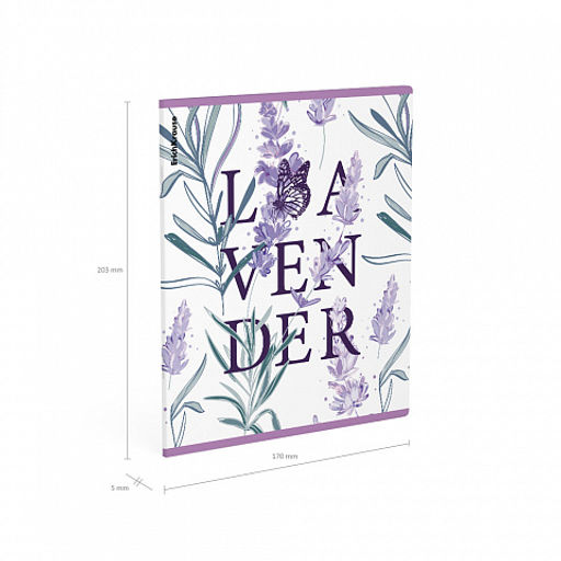 Цена за 5 шт. Тетрадь общая ученическая ErichKrause Lavender, 48 листов, клетка, выборочный УФ-лак_MIX-PACK фото 10
