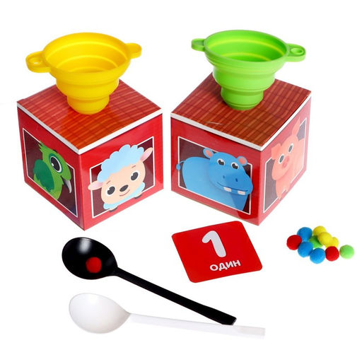 Развивающий набор-сортер Кормушка для зверушек - Iq-zabiaka фото 6