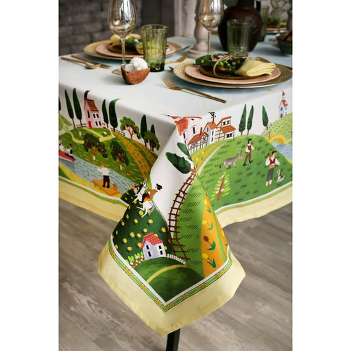 Скатерть «Этель. Тоскана», 110×150 см, 100 % хлопок, саржа 190 г/м²