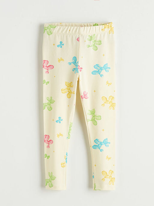 K?z ?ocuk Bask?l? Uzun Tayt