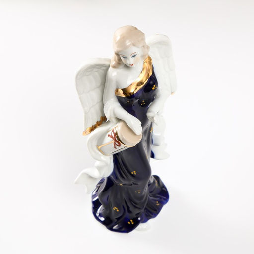 Фигурка «Ангел с барабаном», кобальт, 20 см
