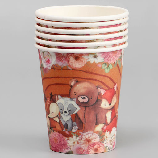 Стаканы бумажные Зверюшки, 6 шт. - Страна карнавалия фото 2