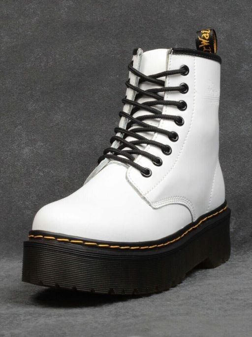 01-B6020-2 WHITE Ботинки демисезонные женские (натуральная кожа) - Фабричный китай фото 21