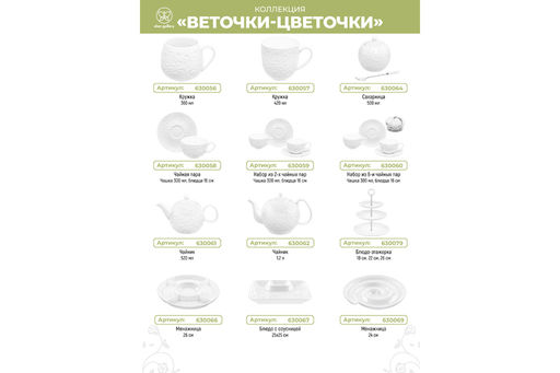 Сахарница Elan Gallery Веточки-цветочки 500 мл с металлической ложкой  фото 10