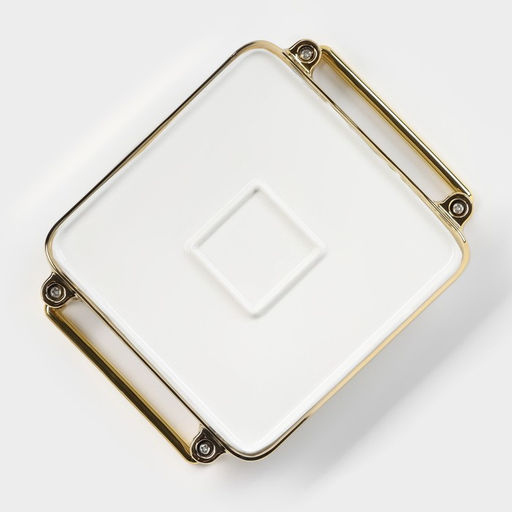 Блюдо керамическое для подачи Gold, 18.8×23×4.6 см