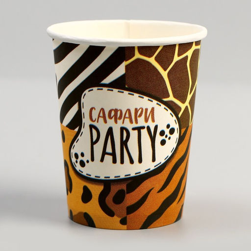 Набор посуды Сафари Party: салфетки 20 шт., стаканы 6 шт., тарелки 6 шт. - Страна карнавалия фото 7