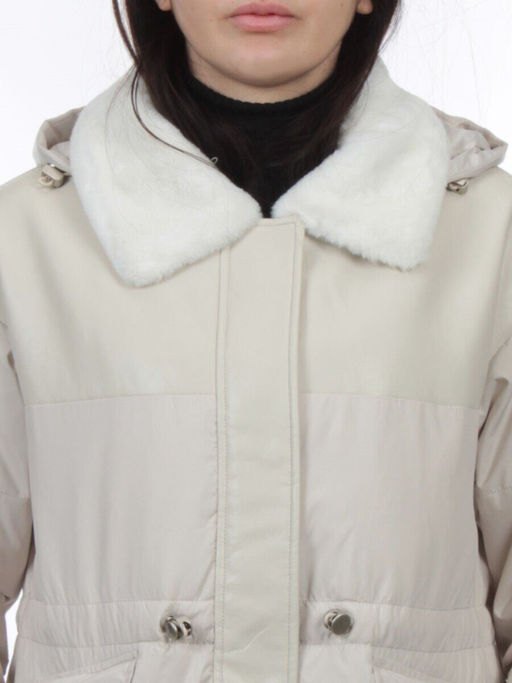 M24-212 LT. BEIGE Куртка демисезонная женская (100 гр. холлофайбер) - Fashion фото 4