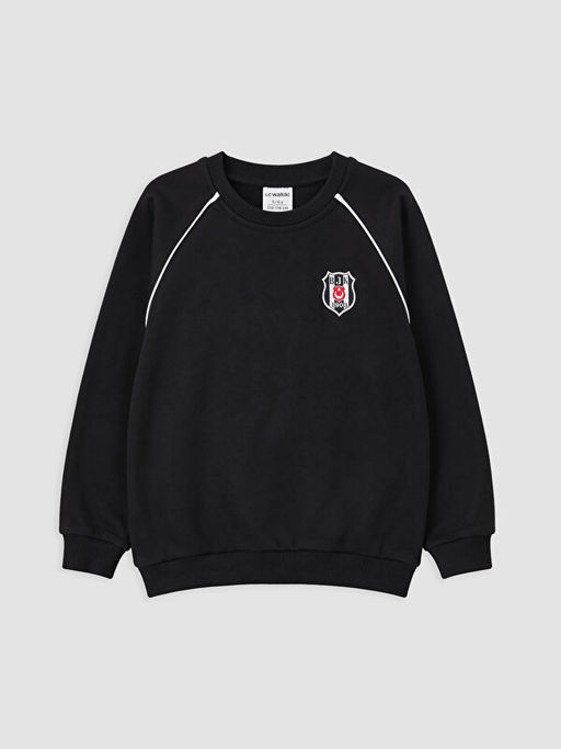 Bisiklet Yaka Be?ikta? Nak??l? Erkek ?ocuk Sweatshirt