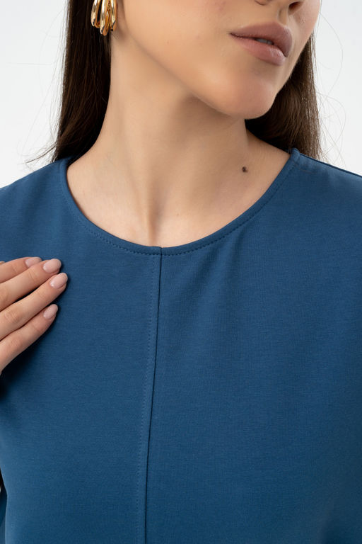 Платье из лёгкого хлопкового футера - Solo mio фото 8