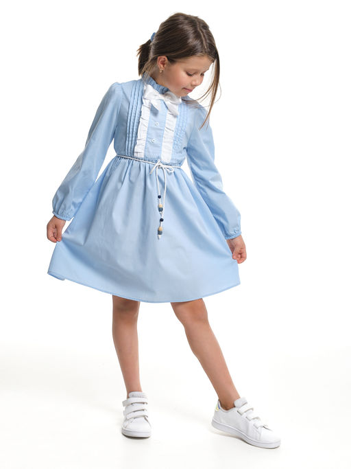 Платье для девочки нарядное детское праздничное UD 8060 голубой - Mini maxi фото 11