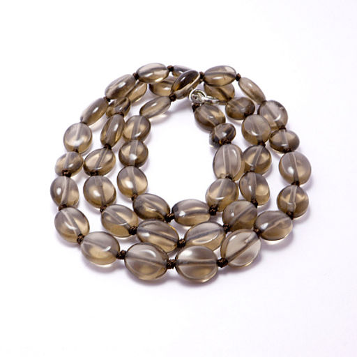 Бусы из камня Раухтопаз-денежный магнит, привлекает новые источники дохода