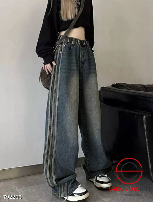 Джинсы БАГГИ с лампасами - Bruno фото 4