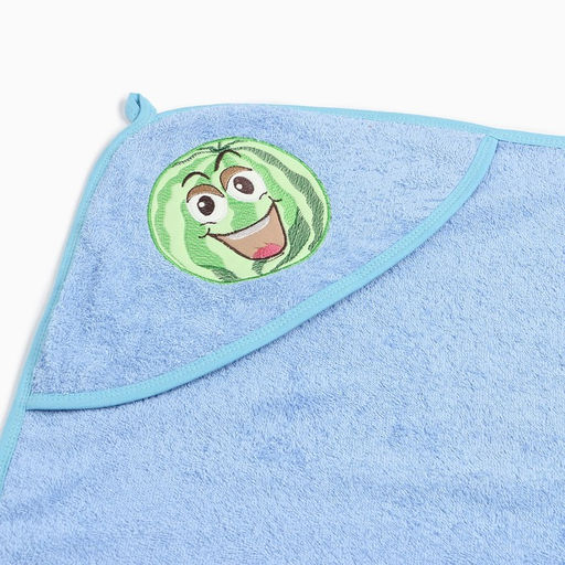 Полотенце-уголок Арбуз 75х95см, цвет голубой, махра, 100% хлопок - Осьминожка фото 3