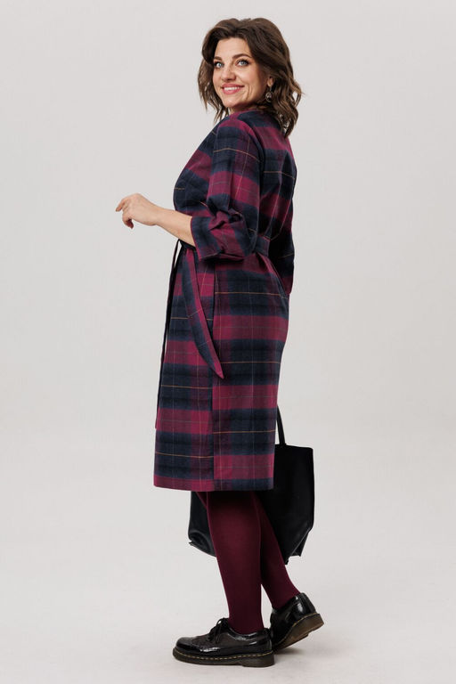 Платье ANELLI 1728-Р винная геометрия  фото 9