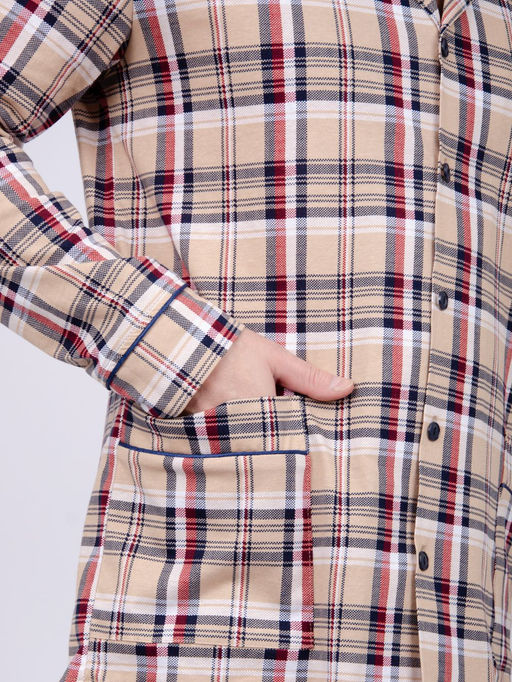 Пижама "Премиум" бежевая, трикотаж