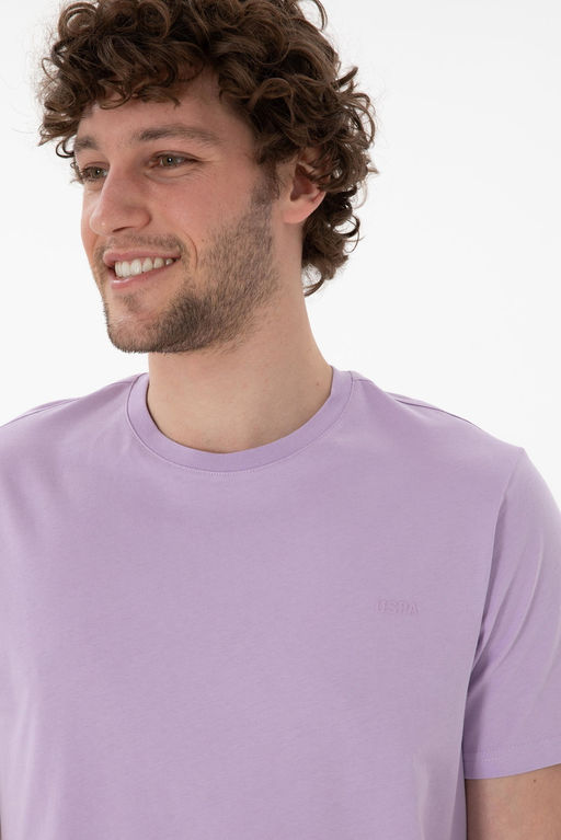 Erkek Regular Fit Bisiklet Yaka Lila Basic Ti__rt Sepette S_rpriz _ndirim - U.s. polo assn фото 3