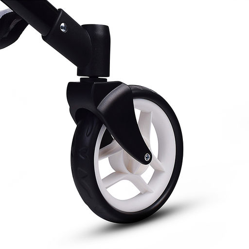 Коляская кукольная металлическая, прогулочная, с корзиной, серо-зеленая