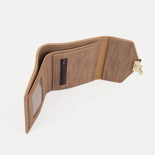 Кошелёк на кнопке, цвет бежевый - Simaland фото 4