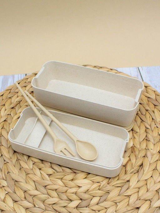 Ланчбокс "Convenient", white, 2 яруса (750 мл)