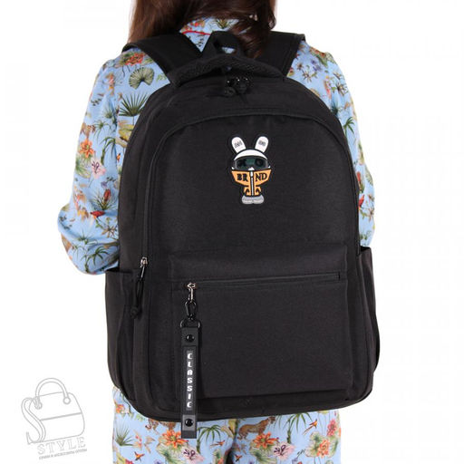 Рюкзак женский текстильный 1866PW black Sikale/30