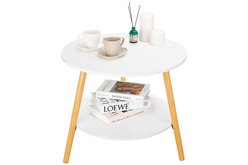 Стол журнальный 60*60*52 см Белый круглый - Elan gallery фото 4