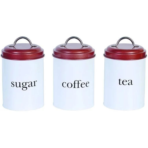 Набор банок для хранения 3 шт (3*1200 мл) сталь, арт. Z-11015