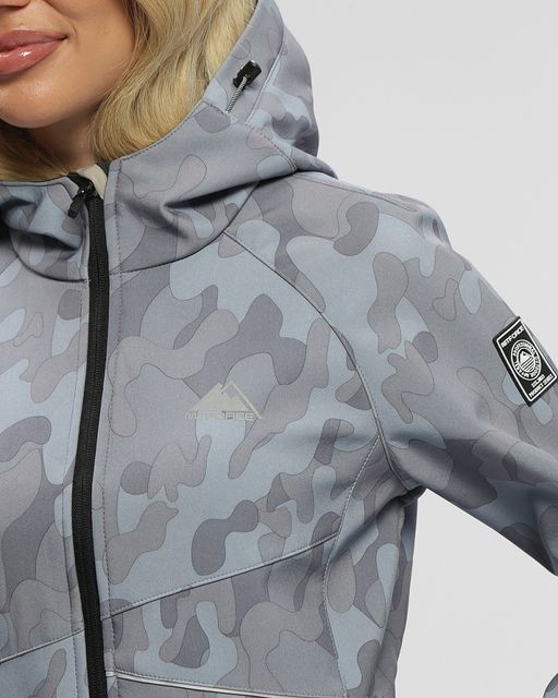 Ветровка MTFORCE женская softshell серого цвета 2207-1Sr  фото 9