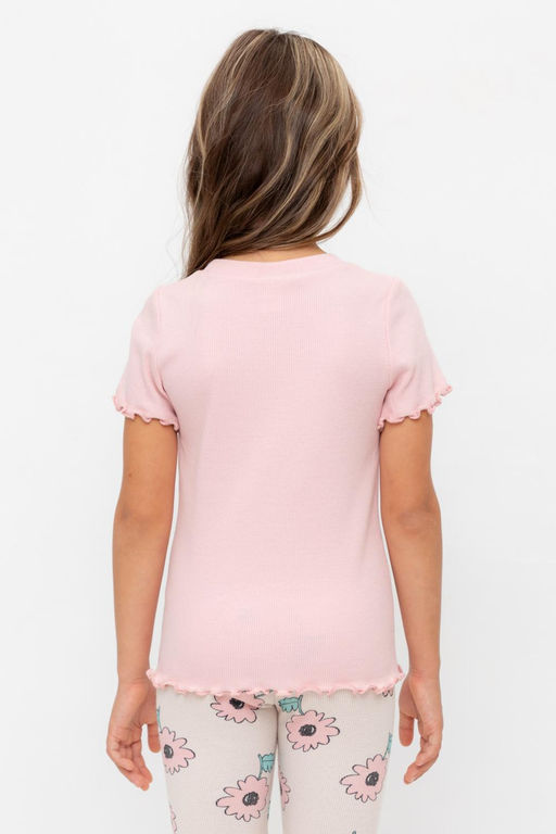 Crockid _ КР 301989/розовый жемчуг к549 фуфайка (футболка) для дев  фото 2