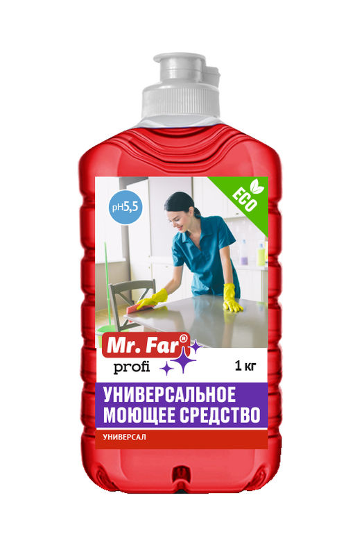 Средство моющее УНИВЕРСАЛ 1 кг ПЭТ Mr.Far Profi ПЭТ арт. RU-TRU-0015
