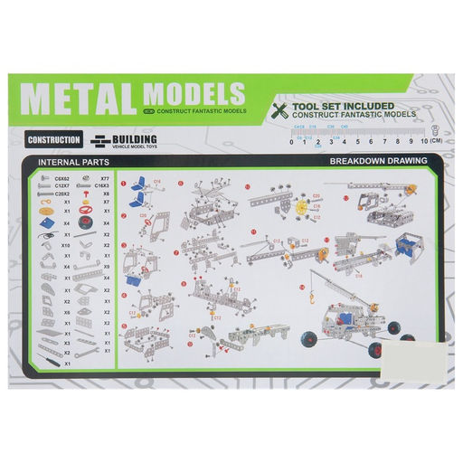 Конструктор металлический Автокран, 243 детали - Simaland фото 3