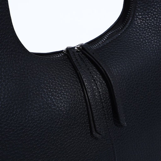 Сумка-шопер на молнии, цвет чёрный - Simaland фото 4