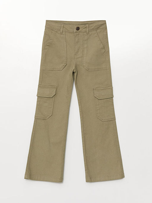 Beli Ayarlanabilir Lastikli K?z ?ocuk Pantolon