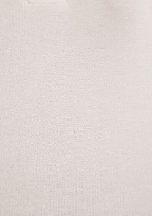 Lux Touch TENCEL TM V Yaka Beyaz Tisort - Mavi фото 8