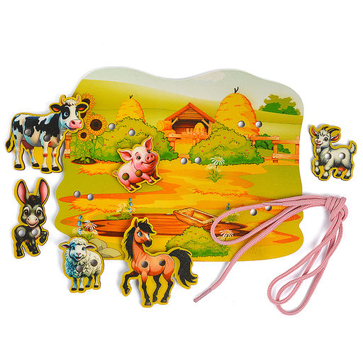 Шнуровка "Животные на ферме"