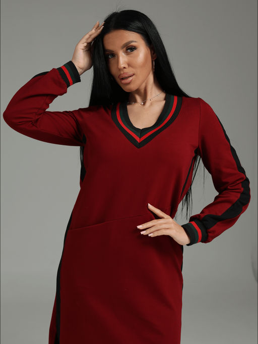 Дебора платье женское (бордо)