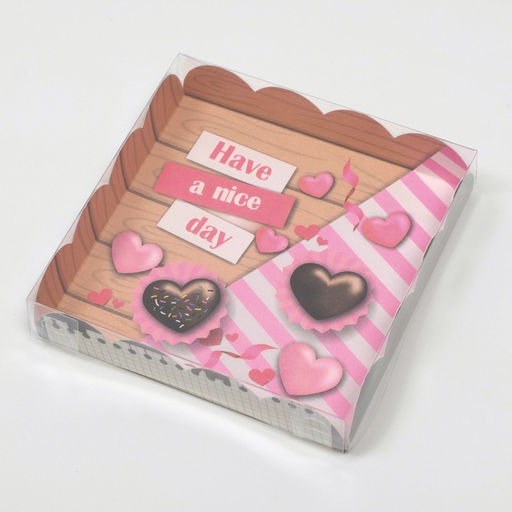 Цена за 5 шт. Коробка для печенья, «Хорошего дня», 15×15×3 см