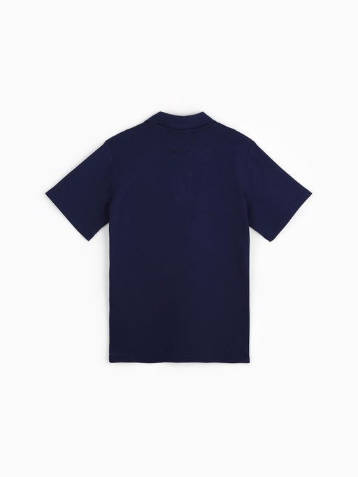 Футболка - поло женская MINAKU, размер 42-44 (S), интерлок, синяя