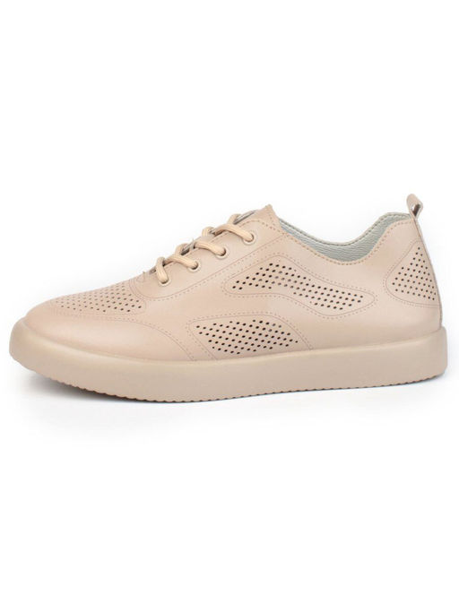 05-YD20-2D DK. BEIGE Кроссовки женские (натуральная кожа)