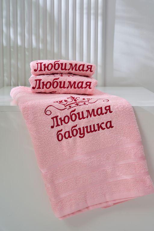 14418/12 "Любимая бабушка"полотенце махровое плотность 350гр