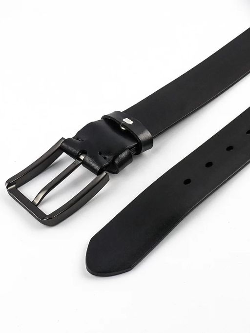 Мужской кожаный ремень Dierhoff ДРК 3057/3-40 Черный - Sergio valentini фото 5