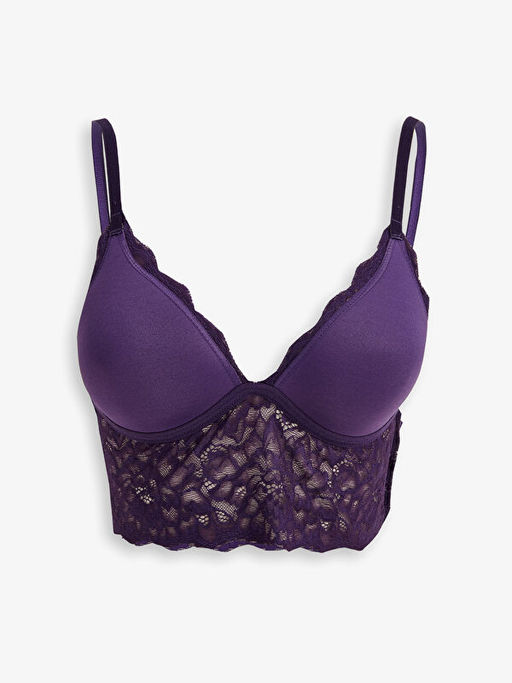 Balensiz Dolgusuz Dantelli Bralet