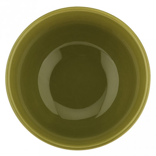 "Русское поле" Пиала фарфоровая 300мл, д12см, h5,4см, с деколью, рифленый борт, зеленый, в коробке (Китай)