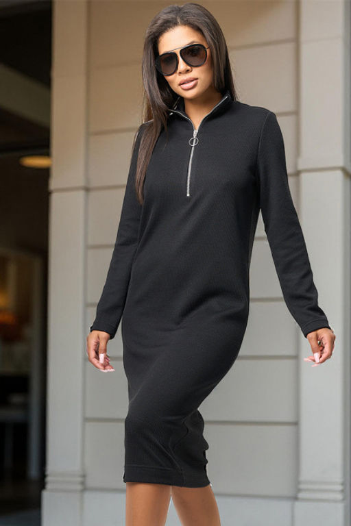 Платье теплое с длинным рукавом