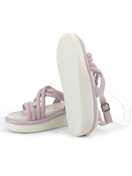 08-PEL270-5 VIOLET Босоножки женские (натуральная кожа)