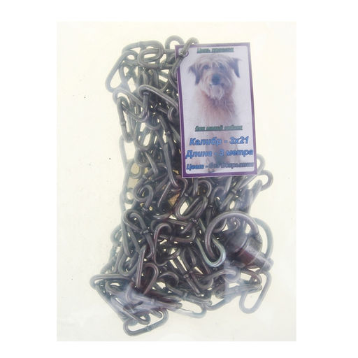 Цепь для привязи собак, 3 м, калибр 3 х 21 мм, черная - Simaland фото 3