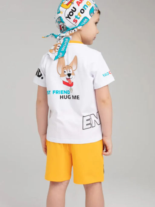 PlayToday / Комплект трикотажный для мальчиков: фуфайка (футболка), шорты  фото 2