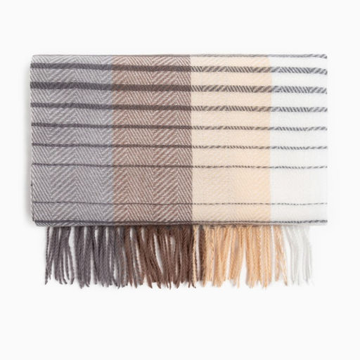 Палантин женский MINAKU цв. серый, размер 68*180 см  фото 5